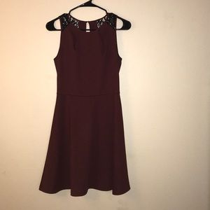 Burgundy dress